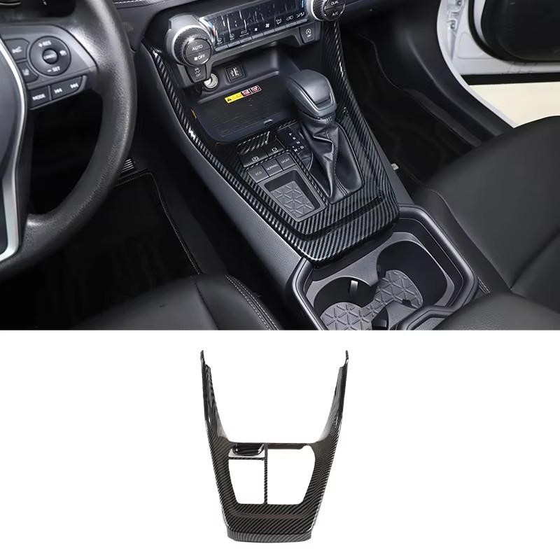 For Toyota RAV4 -2025 ABS Carbon Fiber Interior Kit Dashboard Console Gear Shift Panel Decoration Cover Trim Stickers