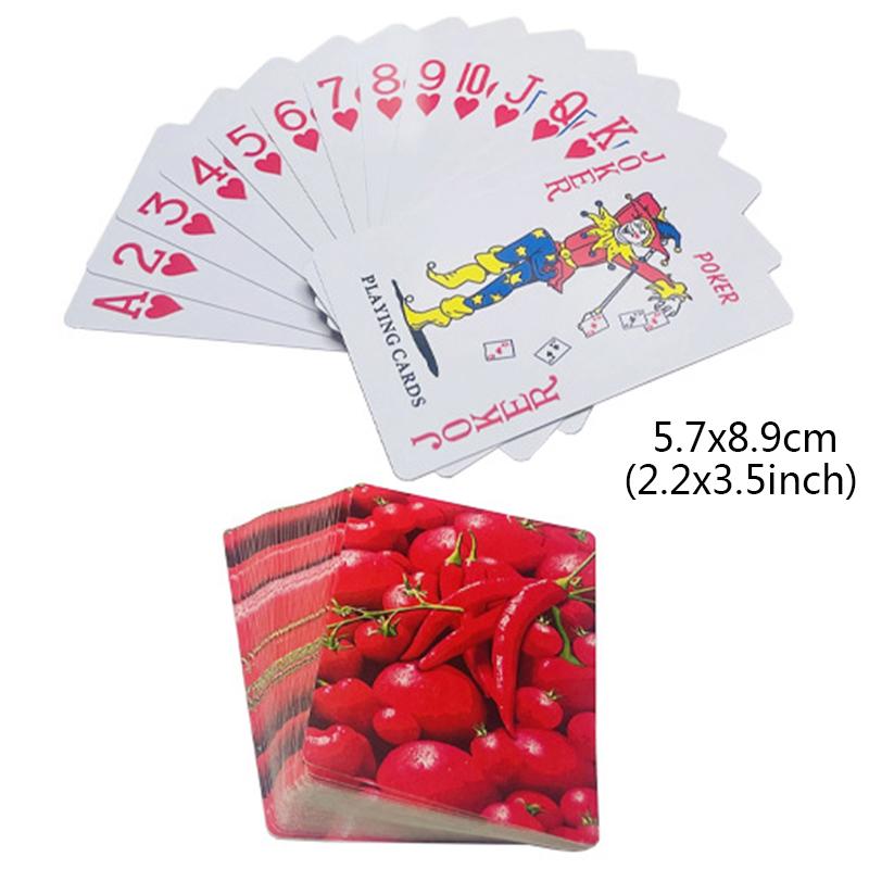 

Игральные карты с перцем, настольные игры, детские игрушки, покер, синий, красный, цветок пиона, детская игрушка, колода, набор карточных игр, кнопка-ракушка