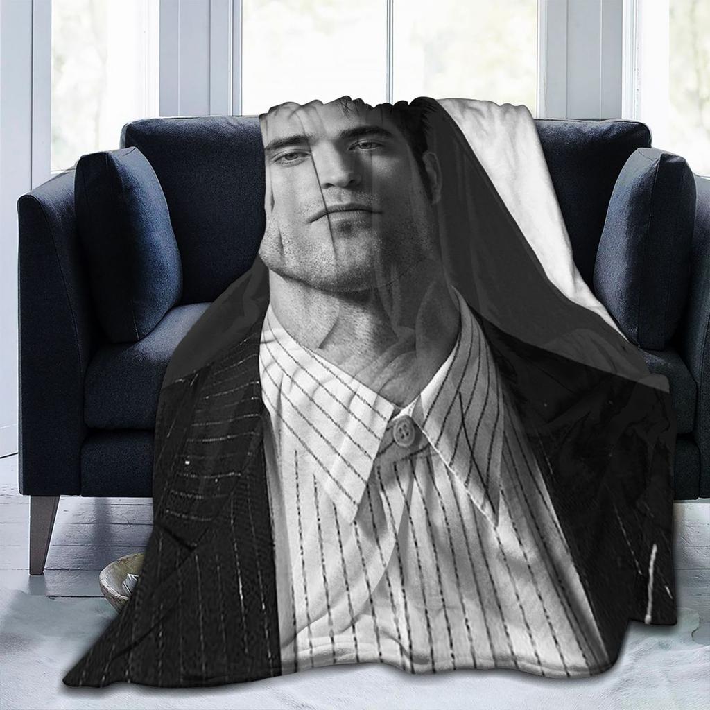 Gute Zeit Robert Pattinson Decke Fleece Sofa Überwurfdecke Warm für Zuhause Schlafzimmer Reise Überwürfe Tagesdecke Steppdecke