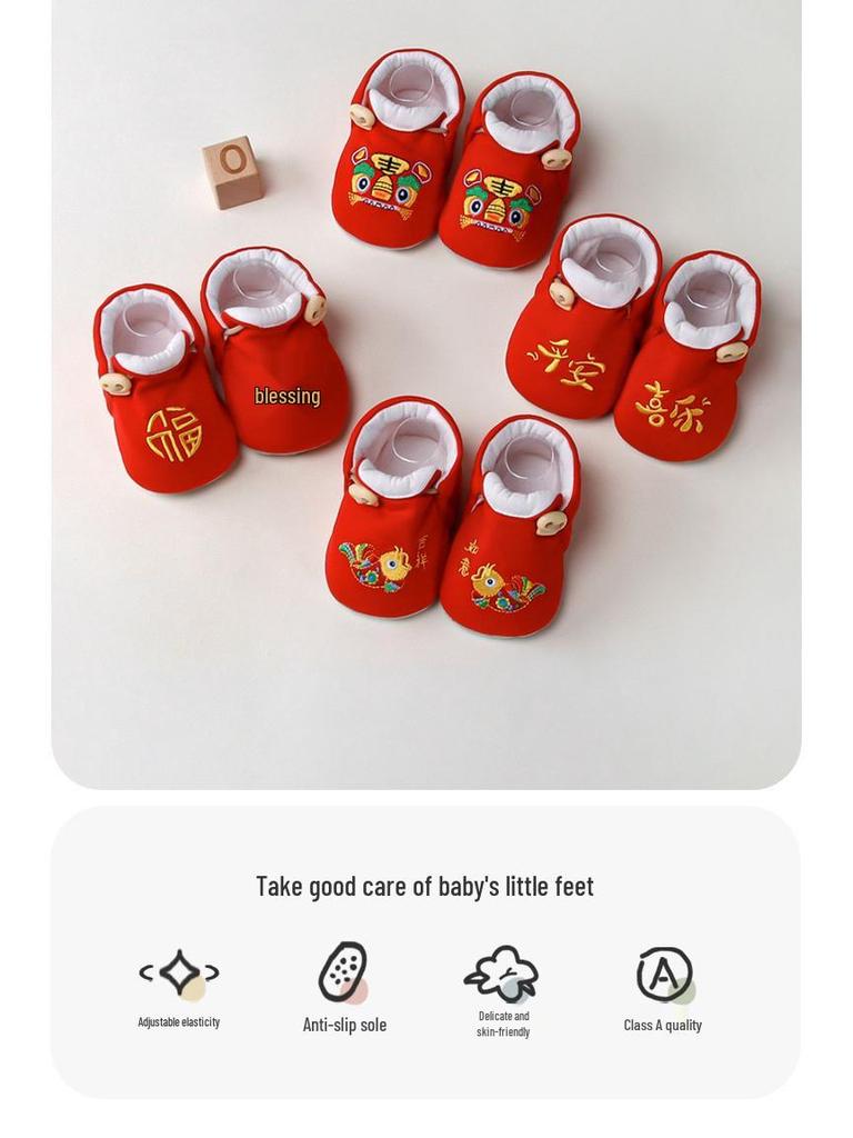 Non-Slip Soft Sole Baby Toddler Shoes for 0-12 Months - Spring to Winter