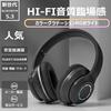 Bluetooth Wireless Deep Headphones with RGB Memory Card Cute Gift for Includes Japanese Instruction Manual and Storage Black 5.3 Headphones,