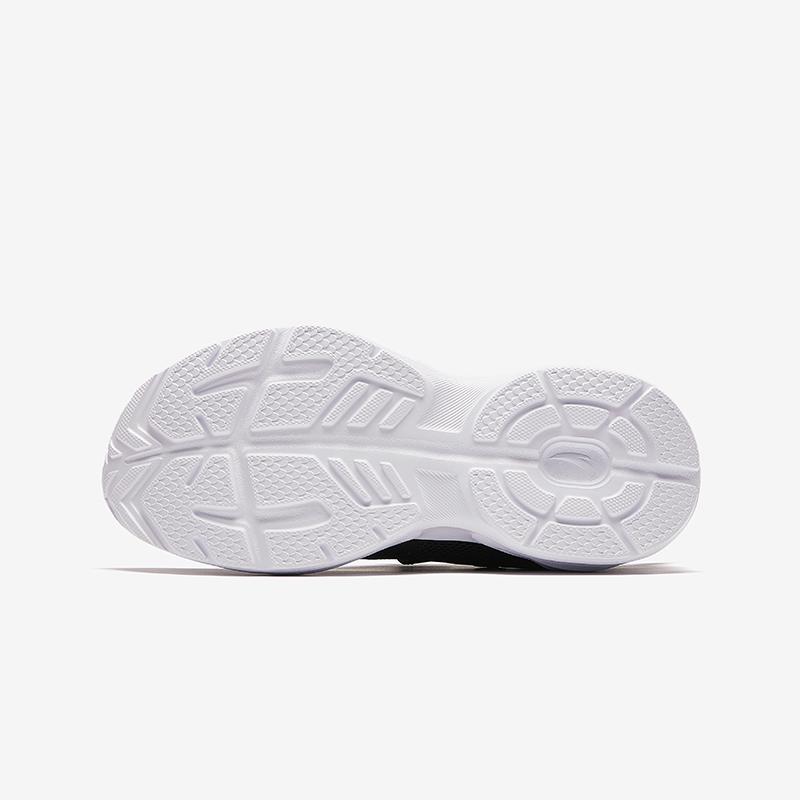 Anta Comfortable Versatile Lightweight Shock Absorbing Low Top Kids Running Shoes Kids Running Shoes Black White Purple A22435522-5