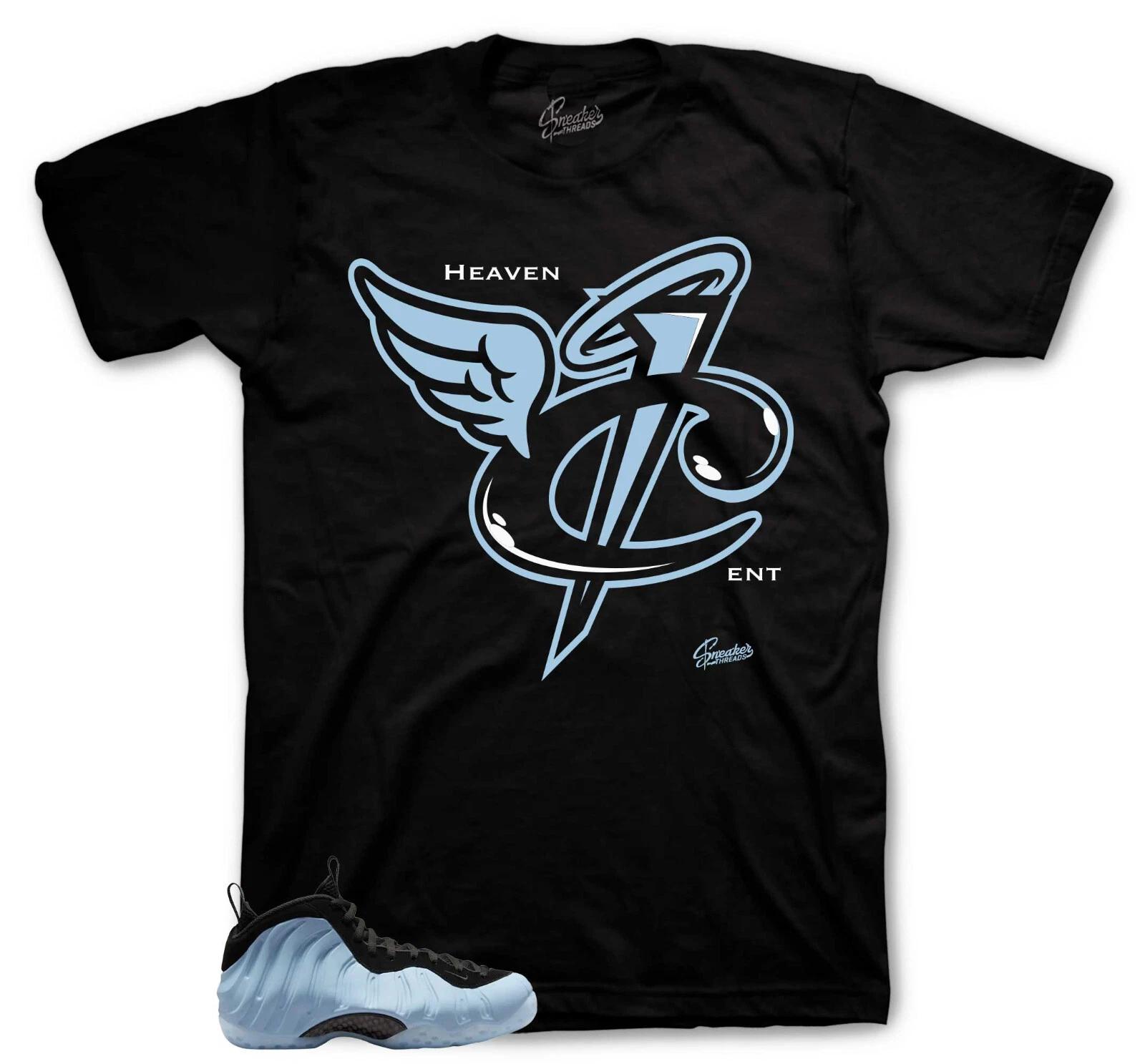 Shirt To Match Foamposite Psychic Blue Foam Shoes - Heaven Cent Tee S