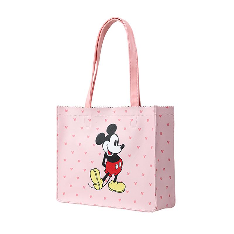 

New Disney Mickey Series PVC Tote Bag, Shopping Bag, Shoulder Bag Tubas Unisex Brown DW-XB036 34.0*9.9*27.9CM