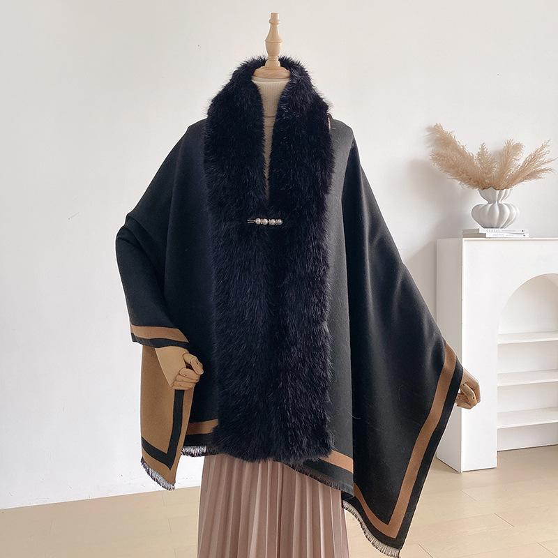 Two-Sides  Shawls Female Designer Women Winter Scarf Pashmina Flower Bufandas Foulard Warm Hijab Wraps Travel Stoles