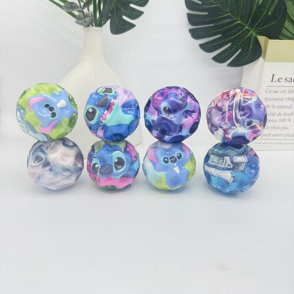 7cm High-Rebound PU Bouncy Ball - Coral Moon Rubber Wrist Toy, Hot Seller
