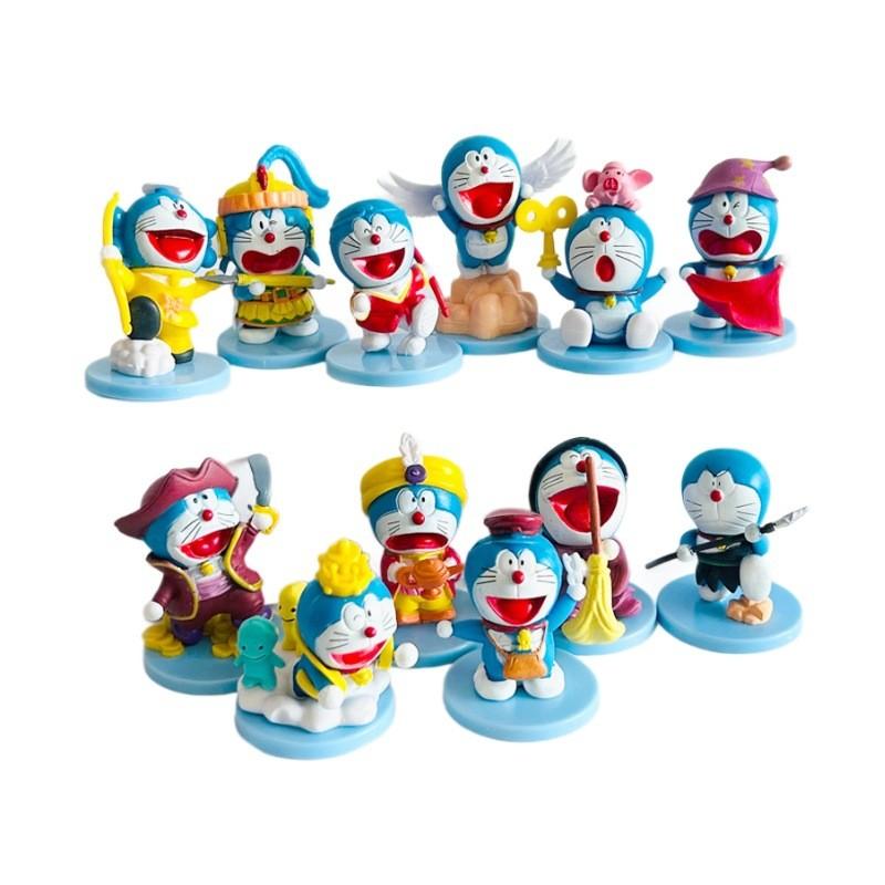 Doraemon Pvc Figure Set With 6 Collectible Toys For Fans And Gift Collectors