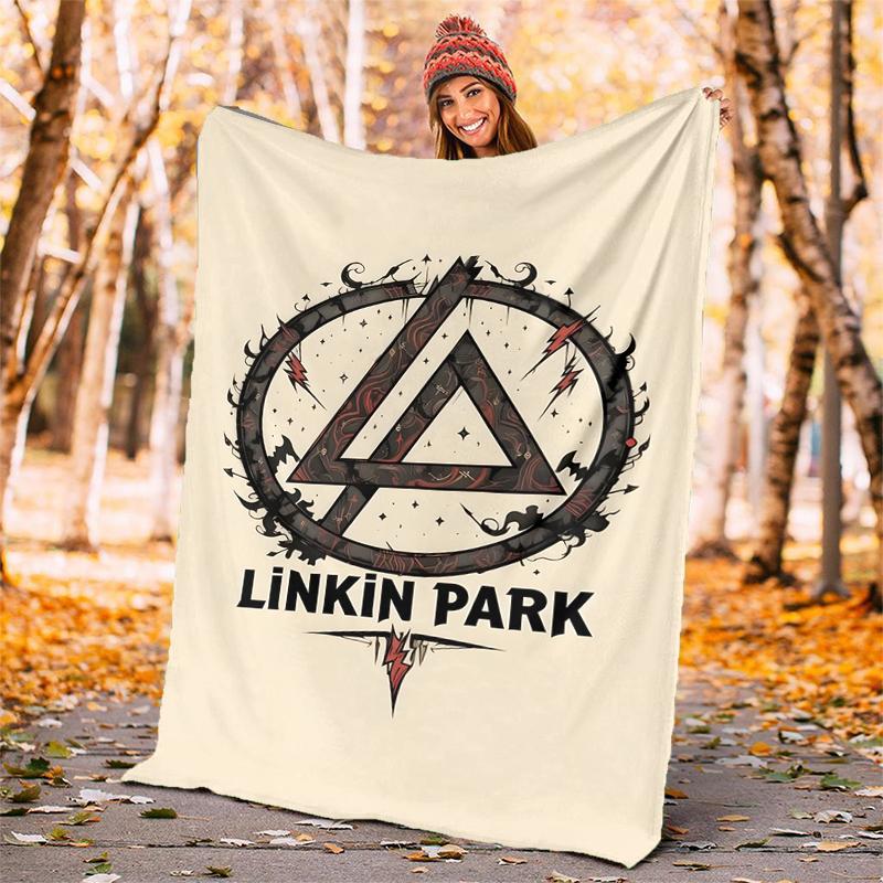 Linkin Park Flannel Blanket Soft All-Season Throw, Design for Camping, Car Travel, Hiking Sofa, Bed, Office Perfect Gift for Parties