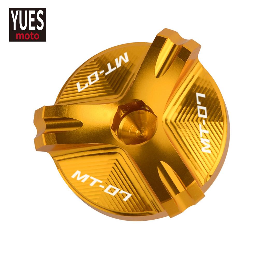 Motorcycle CNC Engine Oil Filler Cup Plug Cover Cap Screw For YAMAHA MT07 MT 07 2014 2015 2016 2017 2018