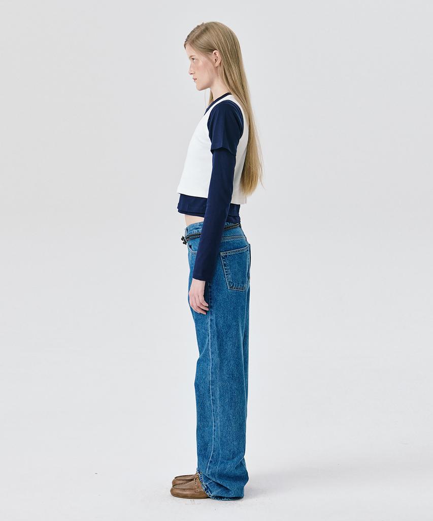 WNDERKAMMER Straight Leg Denim Pants_Blue
