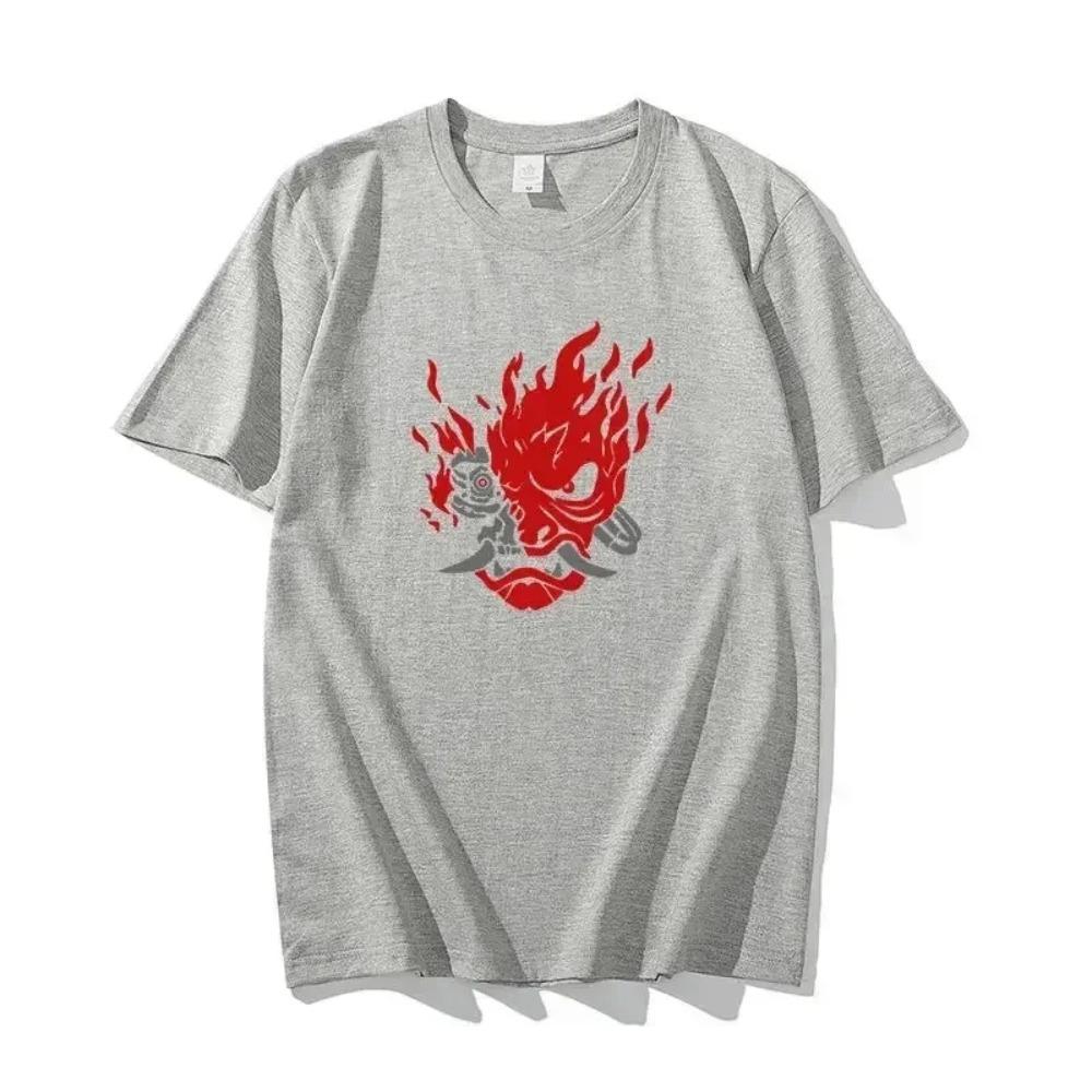 Sommer Baumwolle Spiel Bedrucktes T-Shirt Mode Übergroßes Herren T-Shirt Lässig Damen Kurzarm Tops Unisex Streetwear Y2k Kleidung