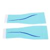 1 Pair Calf Compression Sleeve Breathable Lightweight Light Blue Footless Calf Sports Socks for Running Cycling