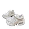European station thick-soled air cushion dad shoes for women 2025 spring and summer new breathable mesh lace-up heightening sports and leisure shoes