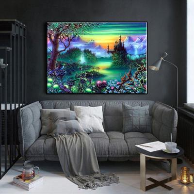 5D Diy Diamond Painting Fantasy Wonderland Cross Stitch Set Full Diamond Embroidery Mosaic Art Picture of Rhinestones Decor Gift