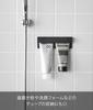Yamazaki Jitsugyo Film Hook Toothbrush Tube Holder W18 Black W18 X X H6cm Hook Not Tower Floating Storage Toothbrush Holder Toothbrush Stand Wide Size