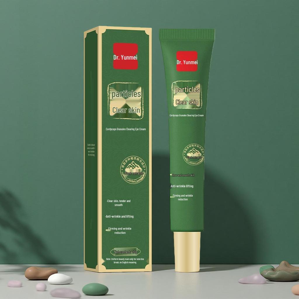 Cordyceps Essence Eye Cream: Hydrates, Nourishes, Brightens, Reduces Fine Lines for Clear Skin.