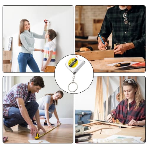 Retractable Tape Measure - Small Tape Measure | 3 Foot Mini Steel Portable Tape Measure, 1 Meter Mild Steel Tape Measure, Self-Locking Tape Measure, E