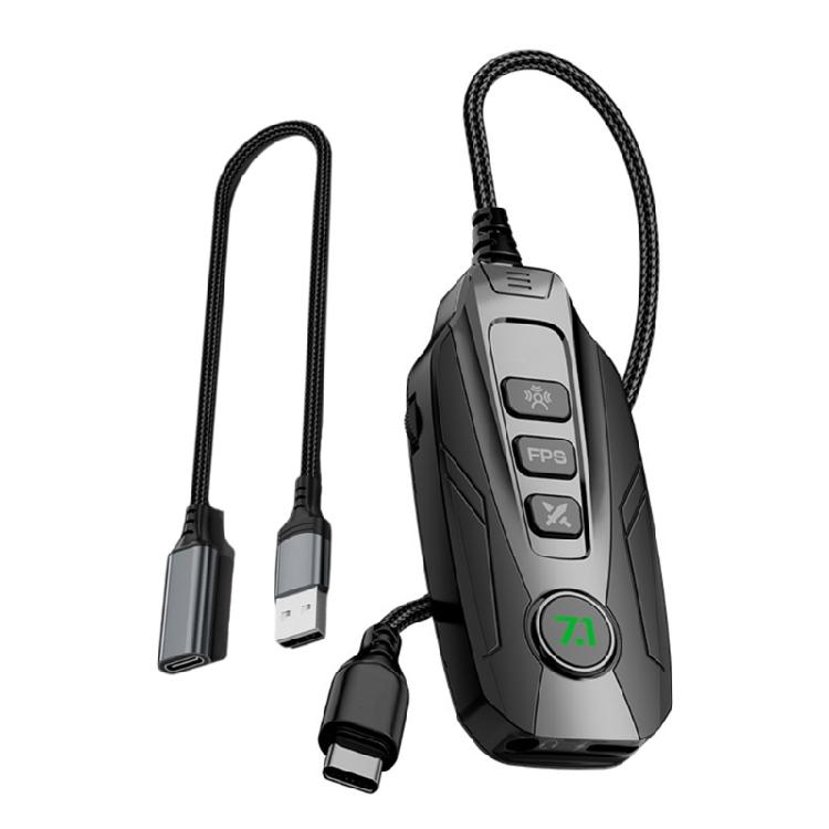 

GS20 USB Mini Sound Card External Sound Adapter in Black for Computers with Virtual Surround Sound Feature 1
