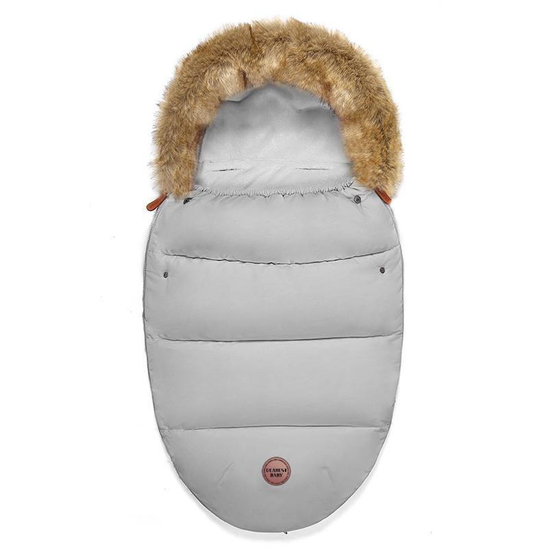 Thickened Baby Sleeping Bag Stroller Winter Warm Cocoon Style Infant Sleep Sack 0-3 Years Coral Fleece