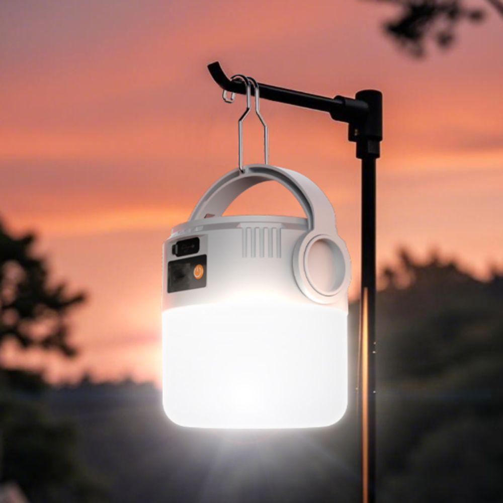 LED Light Camping Light USB Rechargeable Tent Light Retro Style Hanging Lantern  Camping Supplies
