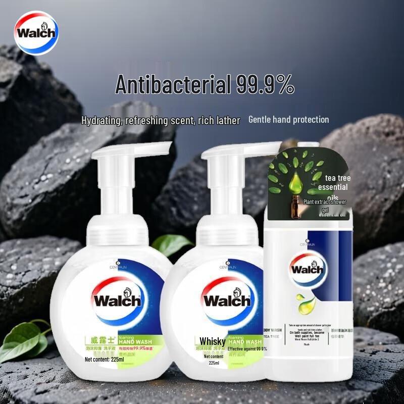 

Walch Antibacterial Foam Hand Wash & Tea Tree Shower Gel Set