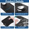 Silicone Sink Faucet Mat Anti Slip Fastening Lock Faucet Splash Guard With Customizable Hole for Home Kitchen Countertop