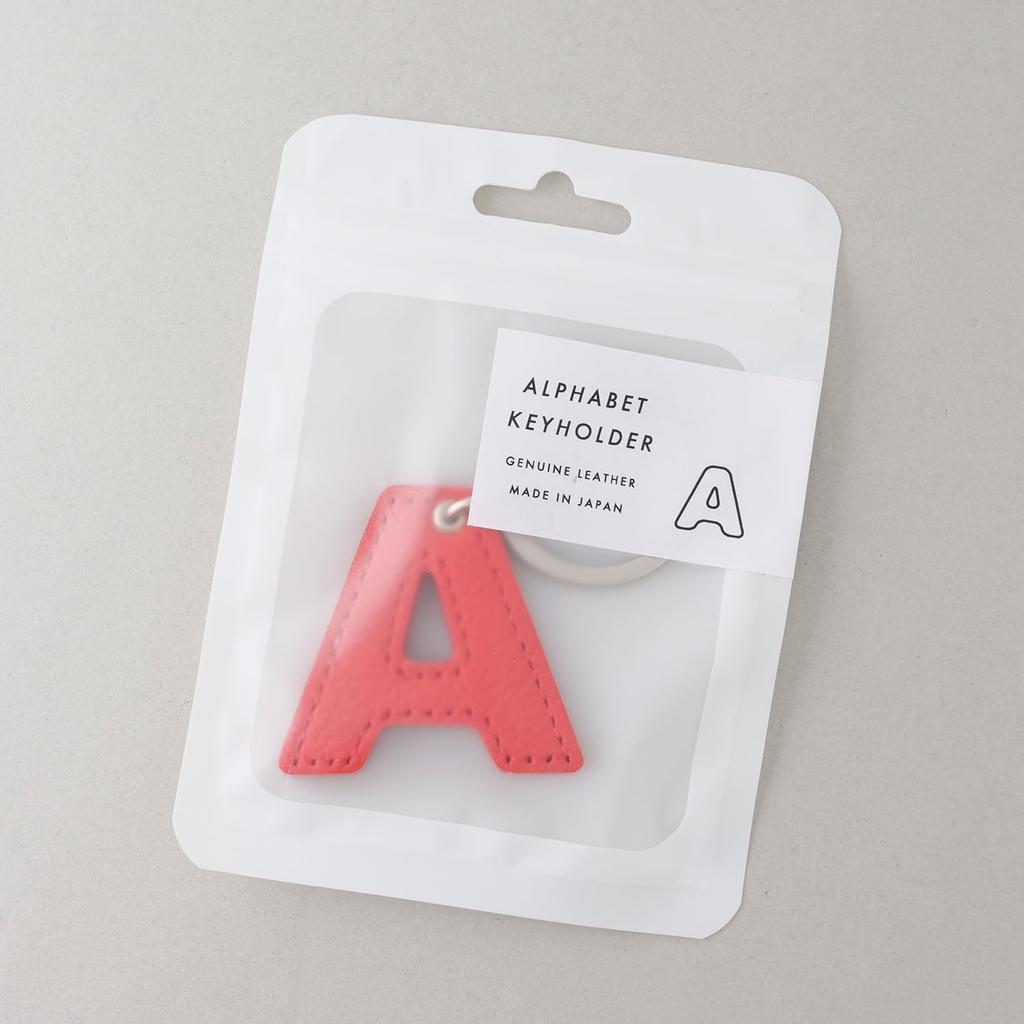 Slip-On Alphabet Keychain N White JAK-1401 Made In Japan Monotone Gift