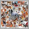 100 HD Waterproof Cute Horse Cartoon Stickers for Computers & Cars