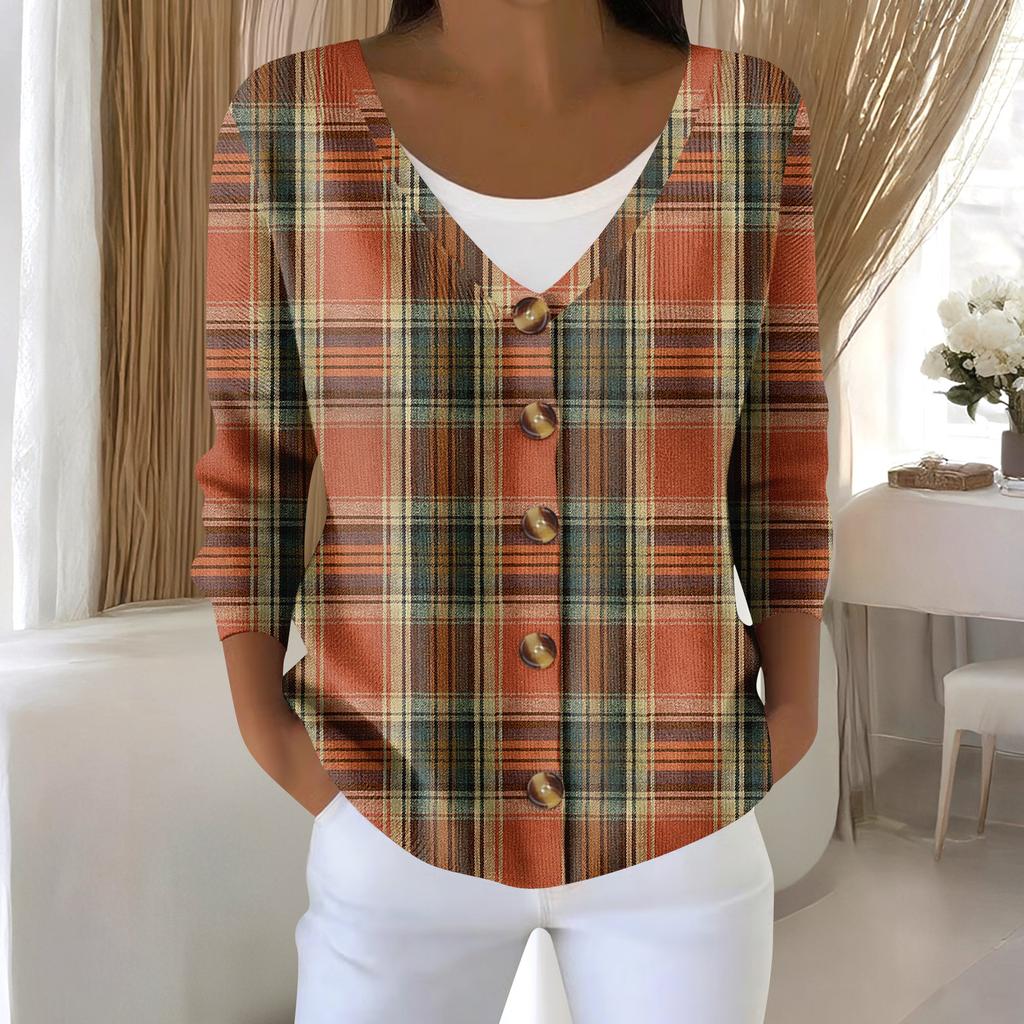 Women's Fashion Long Sleeve Christmas Snowman Snowflake Print Jacket Cardigan