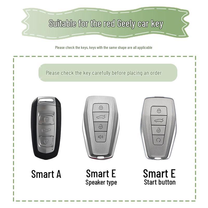 Compatible Key Case for Geely Emgrand GS, GL, Boyue, Borui, X6, Vision X3, Xingyue, Panda Mini, S1