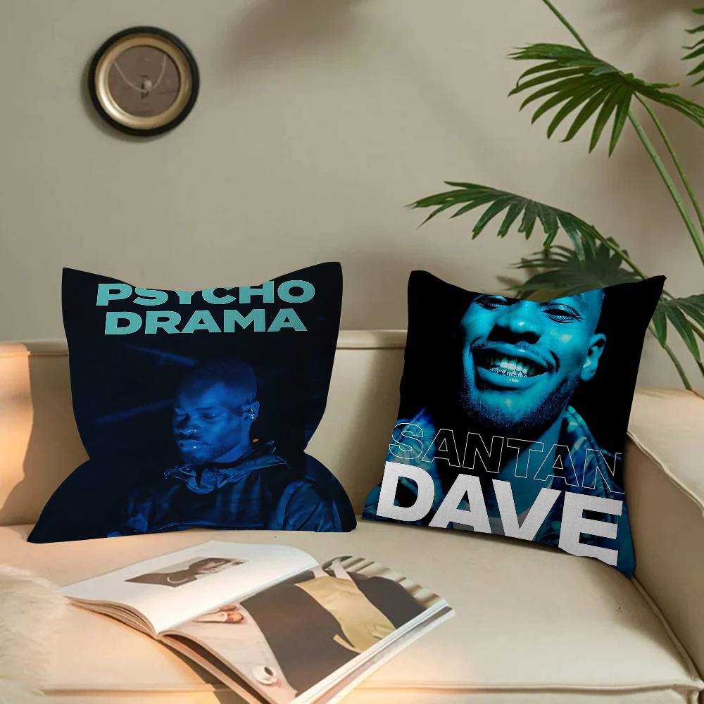 Pop Hip Hop Rapper Dave Pillow Gift Home Office Decoration Bedroom Sofa Car Cushion Cover Case 45x45