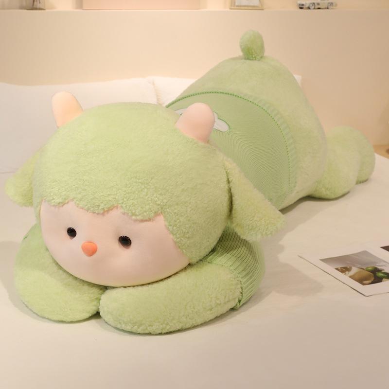 

Large sweater lying down sheep doll plush toy sheep doll home pillow girl soothing doll 90cm（1kg）