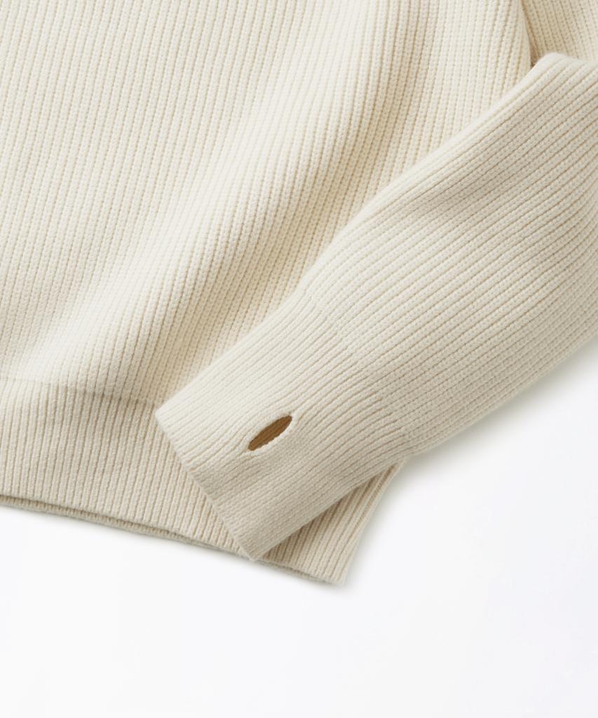 OUTSTANDING Raglan Crew Neck Knit_Ivory