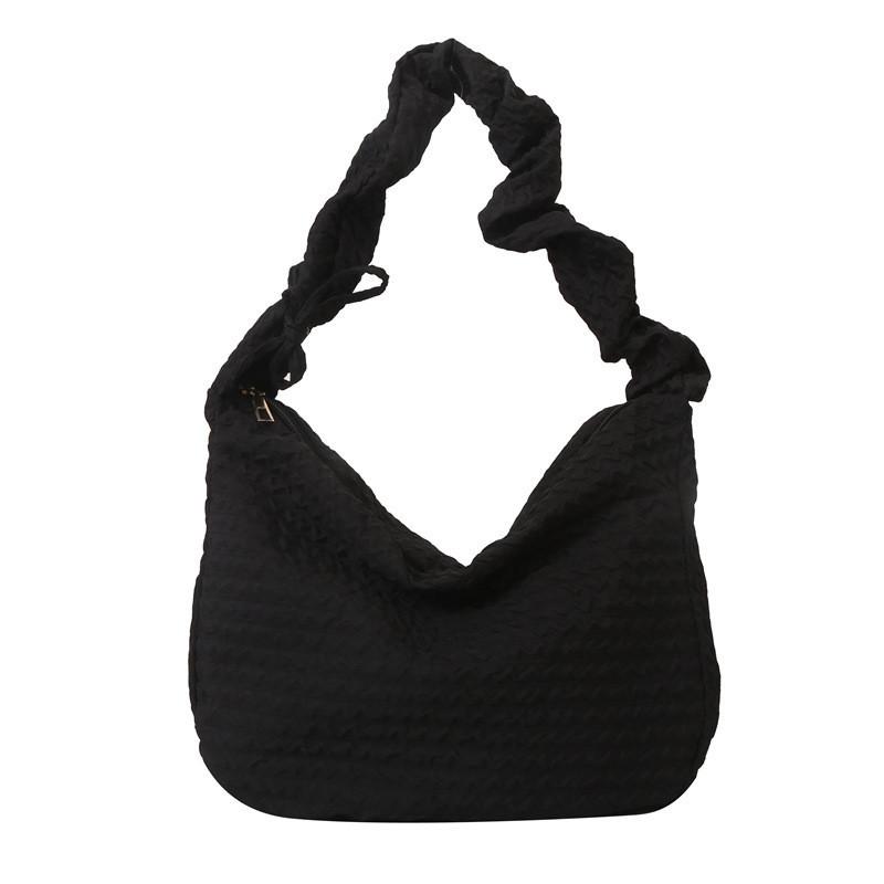 Trendy Korean Style Shoulder Bag 2023 Fall Winter New Fashion Wrinkled Hobo Bag