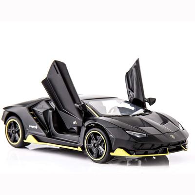 1:32 Ölçekli Lambo LP770 Döküm Alaşım Araba Modeli Oyuncak, Çocuklar Yetişkinler için Ses ve Işık ile Aracı Geri Çekin Hediye Koleksiyonu