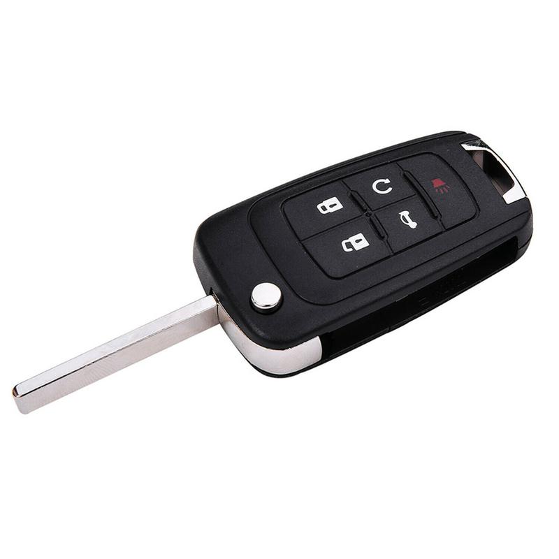5 Buttons Flip Remote Key Shell For Chevrolet For Cruze For Equinox For Camaro For Malibu