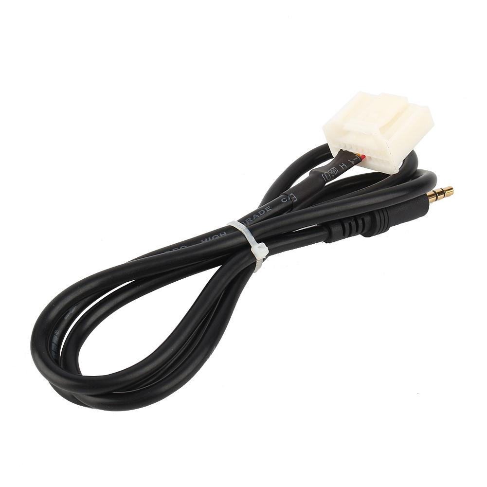 3.5MM AUX Audio Radio MP3 Player Earphone Phone Input Adapter Cable For Toyota