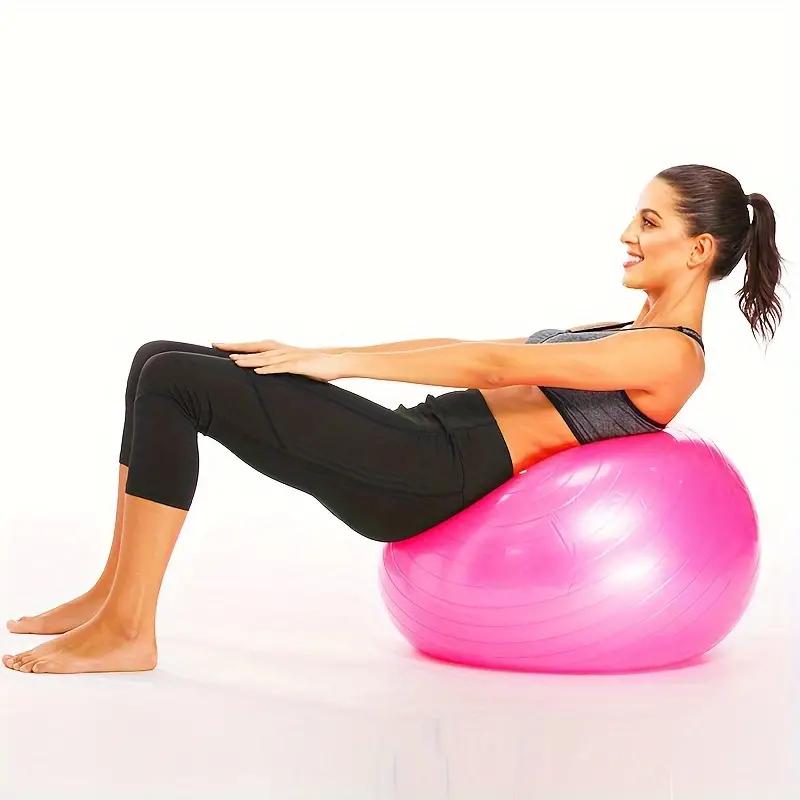 Yoga-Pilates-Ball für das Fitnessstudio, für Fitness, Ballon-Abdeckung, Workout über weichem, großem Übungsball, 45 cm, 55 cm, 65 cm, 75 cm, 85 cm, 95 cm
