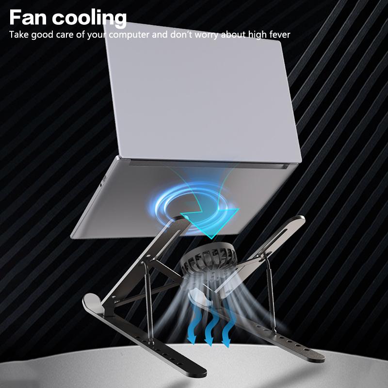 Laptop Cooler Stand Foldable Notebook Computer Cooling Pad Portable Stand For 16-18 Inch Tablet Laptop Desktop Bracket With Fans