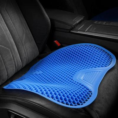 NEW Gel Summer Cool Memory Foam Car Seat Cushion Backrest Universal Travel Seat Massage Office Chair Breathable Gel Cushion Pad