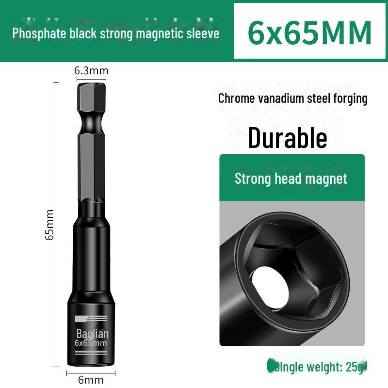 8mm Hex Magnetic Sleeve Screwdriver Head for Disassembly and Installation