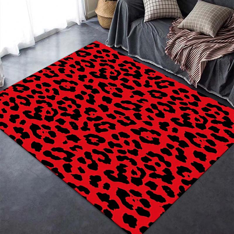 2025 New Red&Black Carpet Rug for Living Room Bedroom Home Sofa Decoration,Kids play Non-slip Floor Mat34