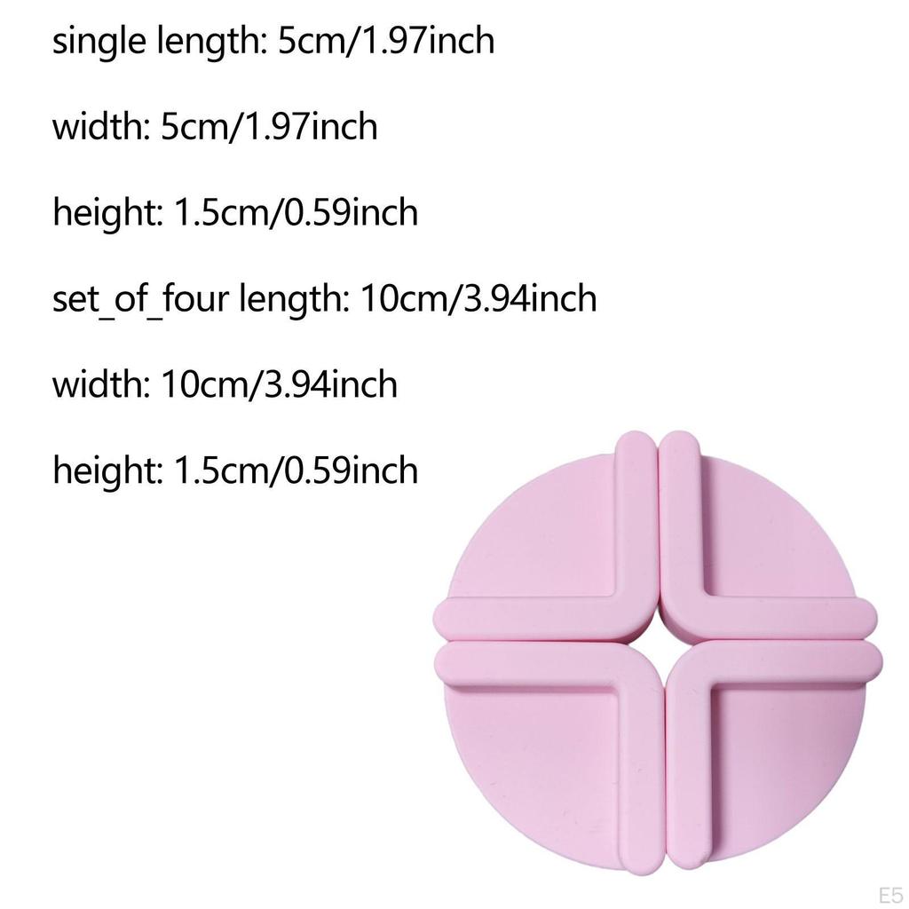 4 Pieces Cutting Board Feet Chopping Boards Replace Warm Gifts Silicone Foot Pad