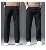 JYL New jeans men's wide straight hair spring and autumn thick elastic trousers
