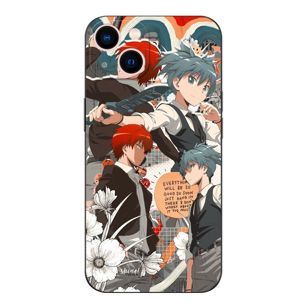 Black Tpu Case For Samsung Galaxy A3 A5 A7 2016 2017 2018 Cover Assassination Classroom