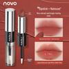 2-in-1 Double-Ended Lipstick: Hydrating, Long-Lasting, Waterproof, Non-Stick with Setting Spray