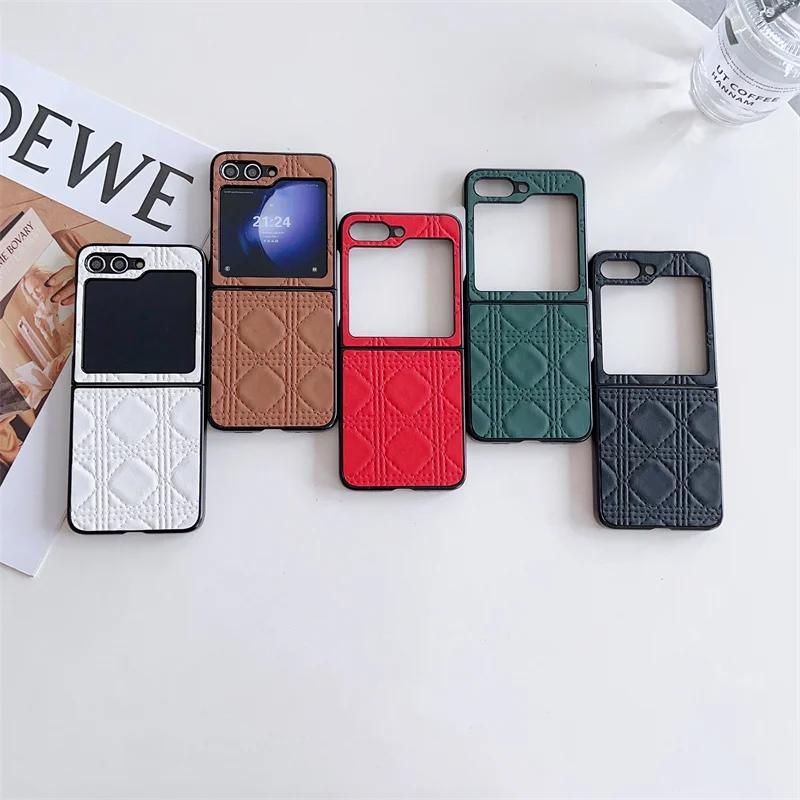 2 in 1 Crossbody Bag Phone Case for Samsung Galaxy Z Flip 7 6 5 4Flip6 Flip5 Flip4 Shoulder Pouch Necklace Strap Leather Cover