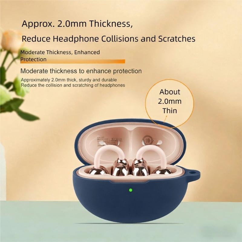 Weiche Silikonhülle für Ear Clip S22 Kopfhörerhülle Sicherer Halt Einfacher Zugriff Kratzfestes Gehäuse Skin