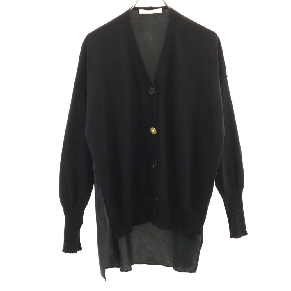 LIVIANA CONTI Made in Italy Wool Blend Long sleeve cardigan 40 black Women Used