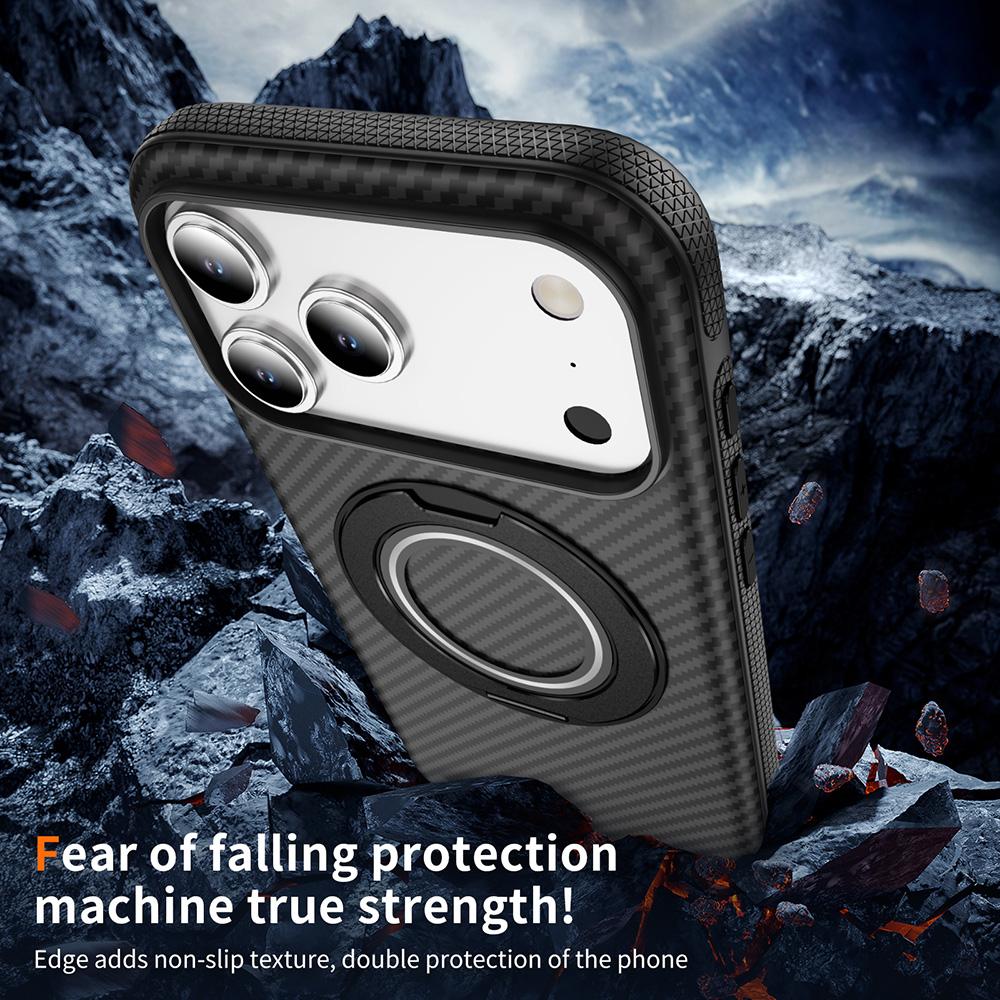 Ring Kickstand Magnetic Phone Case For Apple iPhone 17 Air 16 15 14 13 12 11 Pro Max Plus Anti-Slip Shockproof Protective Shell